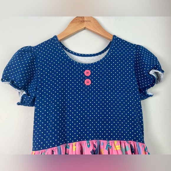 Eleanor Rose Dress School Letters AOP Girls Size 14-16 - Picture 4 of 7